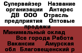 Супервайзер › Название организации ­ Антарес ДВ, ООО › Отрасль предприятия ­ Оптовые продажи › Минимальный оклад ­ 45 000 - Все города Работа » Вакансии   . Амурская обл.,Благовещенский р-н